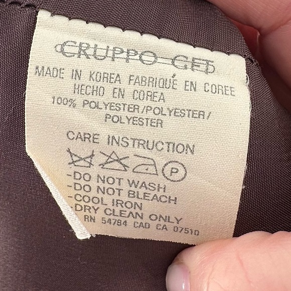 Emanuel Ungaro blazer size 14 48 brown one button with pockets corpcore jacket - Picture 11 of 12